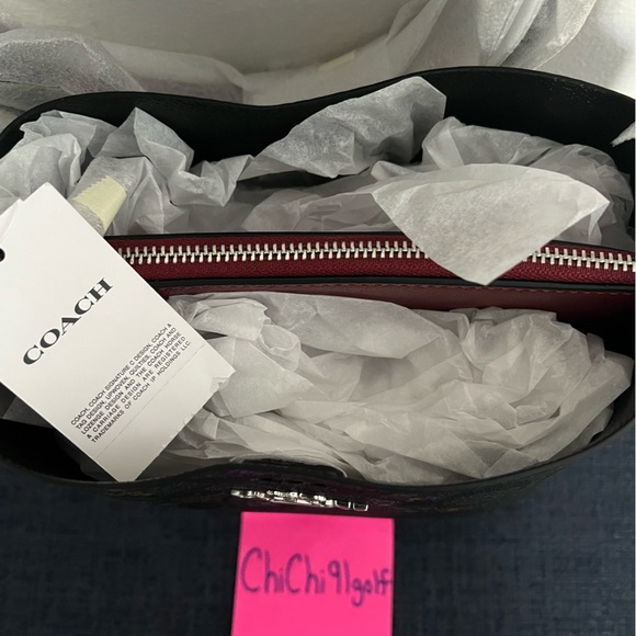 COACH MOLLIE BUCKET BAG 22 IN SIGNATURE CANVAS WITH COUNTRY FLORAL PRINT BAG - Picture 4 of 4